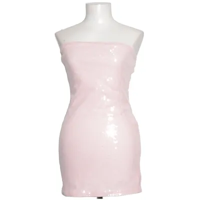 Cocktailklänning (Rosa, Silverfärgad) från Missguided Elastan, Polyester