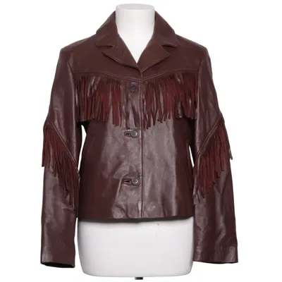 Läderjacka (Brun) från Balzac Skinn, Polyester