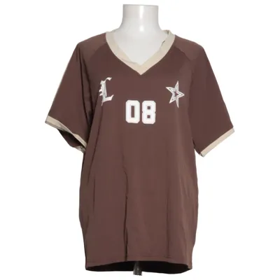 T-shirt (Brown, Beige) from Lioness Elastane, Polyamide
