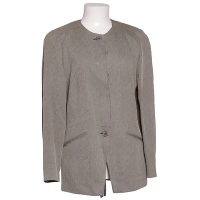 Blazer (Gray) from Nienhaus Viscose, Wool