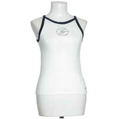 Tanktop (Wit, Blauw) van Tommy Hilfiger Katoen, Elastaan, Lyocell