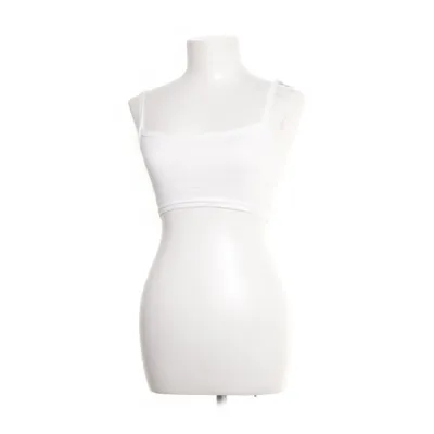Crop top (Wit) van Divided by H&M Katoen, Elastaan