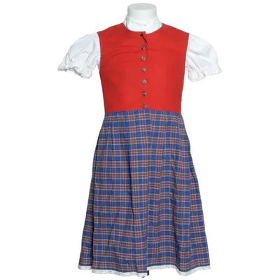 Dirndl (Red, Blue, Multicolored) from Rose-Dirndl Cotton