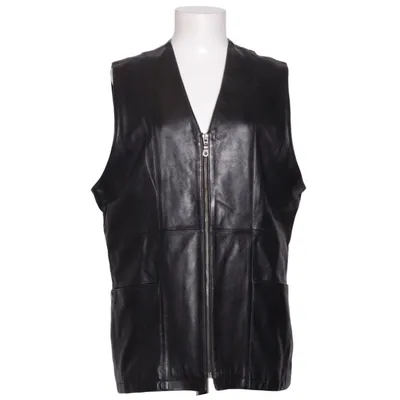 Lædervest (Sort) fra Double Dragon Polyester