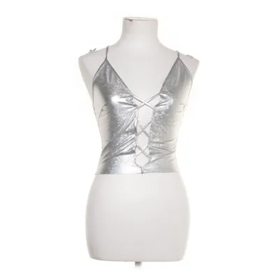 Crop top (Zilver, Zwart) van Bear Dance