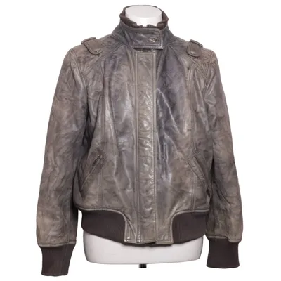 Läderjacka (Grå) från Rino & Pelle Skinn, Polyester