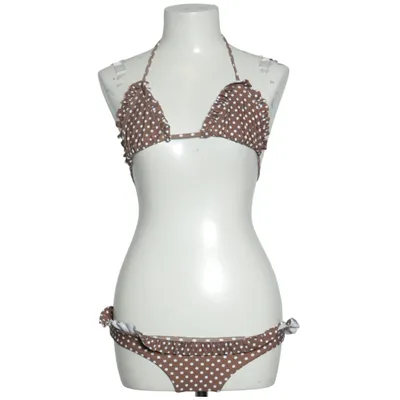 Bikini (Braun, Weiß) von Many Many Clothes Elasthan, Polyamid
