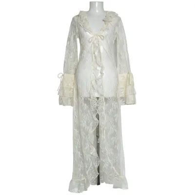 Robe longue (Blanc) de Sofie Schnoor Polyamide