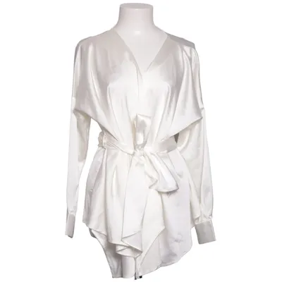 Slå-om bluse (Hvid) fra Missguided Polyester
