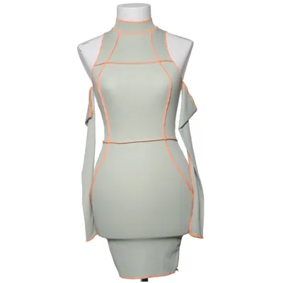 Klänning (Grå, Orange) från PrettyLittleThing Elastan, Polyester