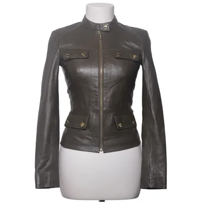Veste en cuir (Vert) de Michael Kors Cuir