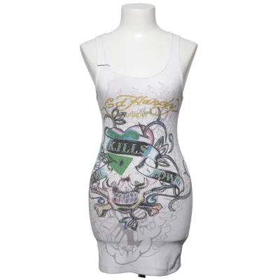Dress (White, Multicolored) from Ed Hardy