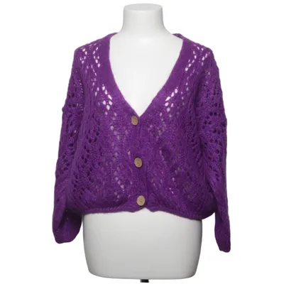 Cardigan (Violet) de Johanna Acrylique, Mohair, Polyamide