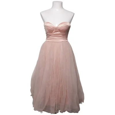 Jurk (Beige) van Rare London Elastaan, Polyamide, Polyester