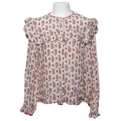 Blouse (Wit, Meerkleurig) van Zara Kids Metallvezel, Viscose