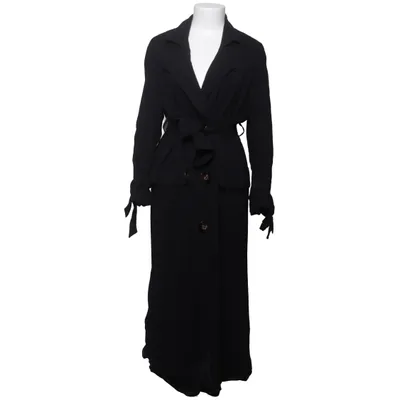 Trench coat (Black) from Zara Woman Studio Elastane, Viscose