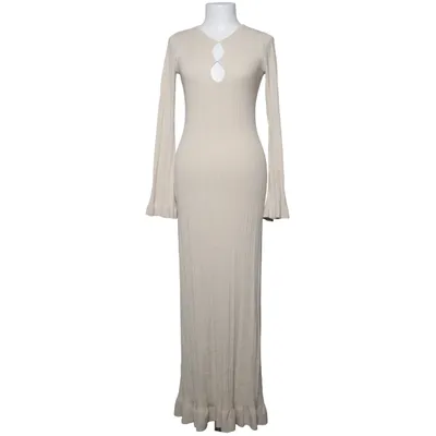 Maxi jurk (Knitted Frill Edge Maxi Dress) van NA-KD Polyester, Viscose