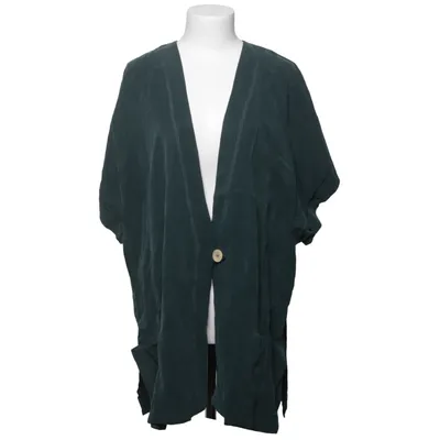 Top (Groen) van Hopsack Cupro, Linnen, Viscose
