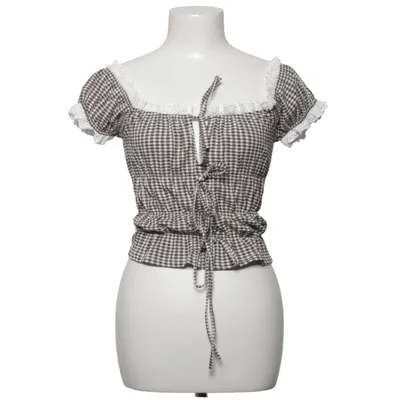 Dirndl blouse (Bruin, Wit) van Zara Polyamide, Polyester