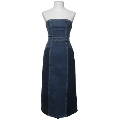 Denim jurk (Blauw, Meerkleurig) van Zara Katoen, Elastaan