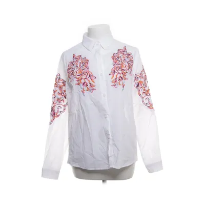 Shirt (White, Multicolored) from Musy Muse Cotton
