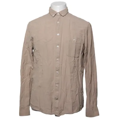 Overhemd (Beige) van Kronstadt Katoen, Linnen, Viscose