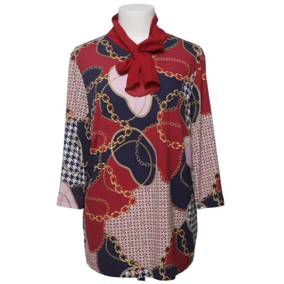 Blouse (Rouge, Multicolore) de Alfredo Pauly Élasthane, Polyester