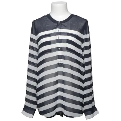 Blouse (Blue, White) from Old Navy Polyester