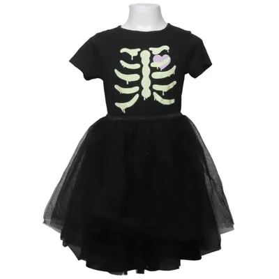 Fancy dress (Black, Multicolored) from H&M Elastane, Polyester