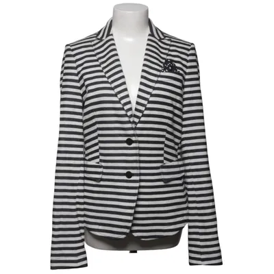 Blazer (Schwarz, Weiß) von Oui Collection Baumwolle, Polyamid, Polyester