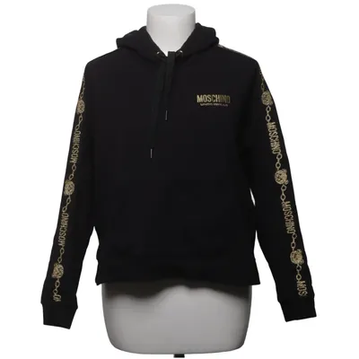 Sweat à capuche (Noir) de Moschino Underwear Coton, Élasthane