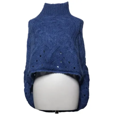 Poncho (Blå) fra Stile Benetton Akryl, Mohair, Polyamid, Uld