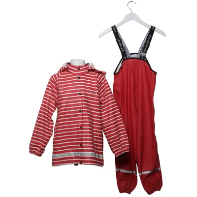 Rainwear (Red, White) from Polarn O. Pyret Polyester, Polyurethane
