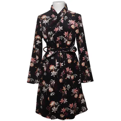 Bathrobe (Black, Multicolored) from Isabella Polyester