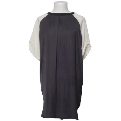 Dress (Gray, White) from Stella Nova Cotton, Metallic fiber, Polyester