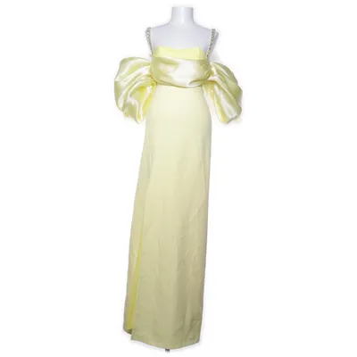 Aftonklänning (Gul) från Inset Polyester
