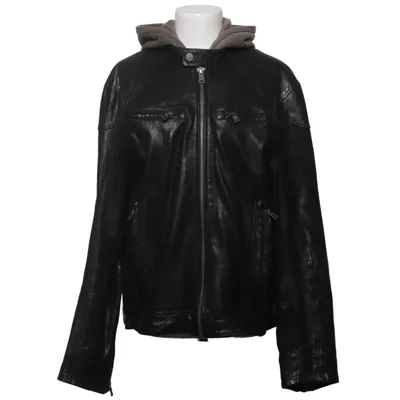 Biker jacket (Black, Gray) from Gipsy Cotton, Leather, Polyester