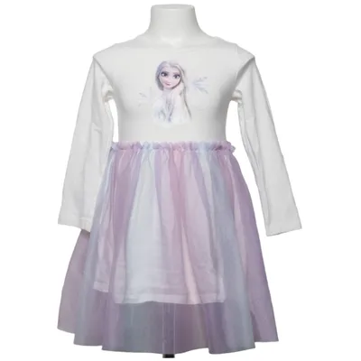 Dress (White, Blue, Purple) from H&M x Disney Cotton, Elastane, Polyester