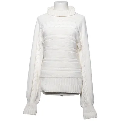 Turtleneck (White) from Carin Wester Acrylic, Cotton