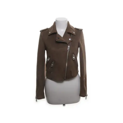 Bikerjacka (Brun) från Zara Basic Outerwear Elastan, Polyester