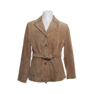 Læderblazer (Beige) fra Wilsons Leather Nylon, Polyester, Læder