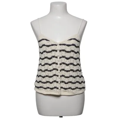 Top (Weiß, Blau) von La Maille Sézane Bio-Baumwolle, Recyceltes Polyester