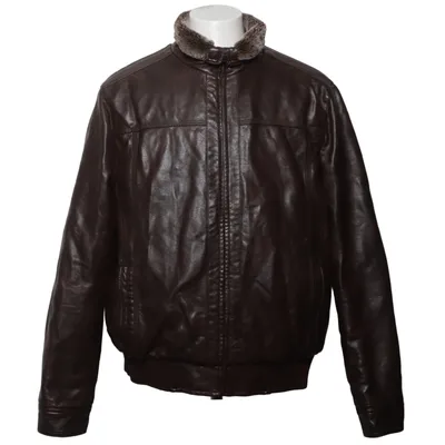 Shearling jacket (Brown) from Tailor & Son Polyester, Polyurethane