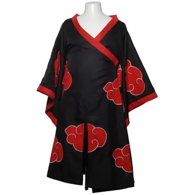 Kimono (Black, Red) Cotton, Polyester