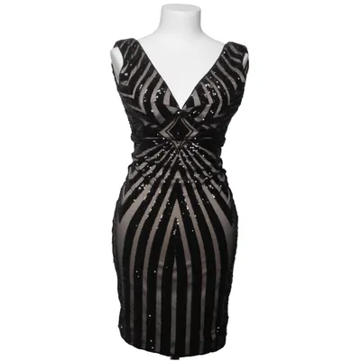 Cocktail dress (Black, Beige) from Bariano Australia Polyester