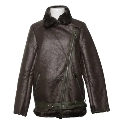 Veste en peau de mouton retournée (Vert) de J&W Polyester, Polyuréthane