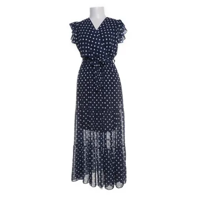 Maxi jurk (Blauw, Wit) van New Collection Elastaan, Polyester, Viscose