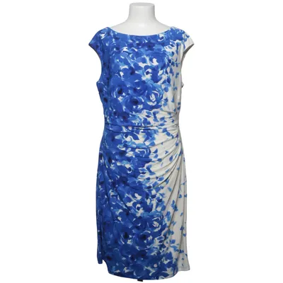 Kjole (Blå, Hvid) fra Lauren Ralph Lauren Elastan, Polyester
