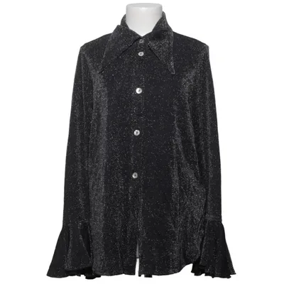 Skjorte (Sort, Sølv) fra Sleeper Elastan, Metallfiber, Polyester