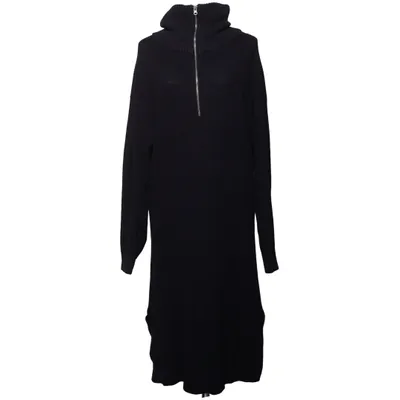 Jurk met col (Zwart) van Mandarin Acryl, Katoen